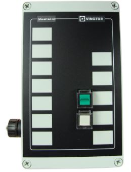 Control panel SPA-W1AR-V2.