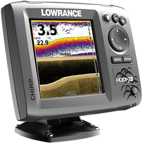 Lowrance Hook-5 Mid/High/DownScan 1