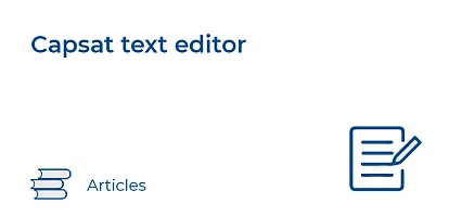 Capsat text editor