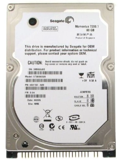 Жесткий диск Seagate 80Гб б.у. s.n 5LRC7S41 на проверку