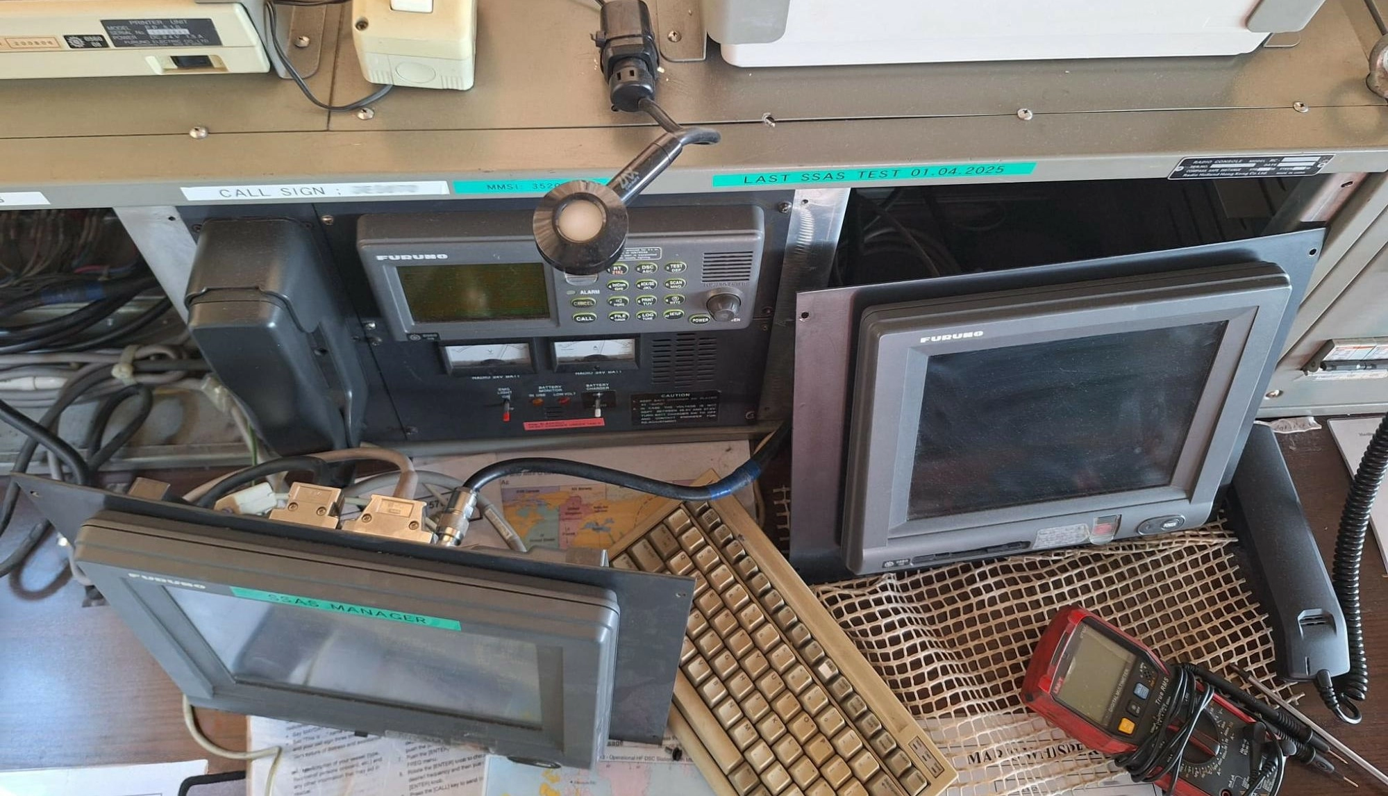 Ремонт Inmarsat-C Furuno Felcom-15 на судне Maris Whisper
