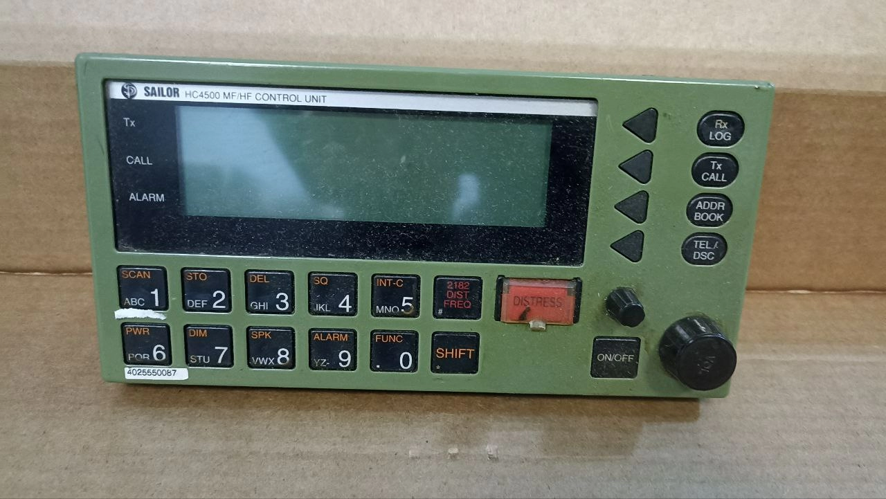 Панель управления ПВ/КВ SAILOR HC4500 MF/HF CONTROL UNIT s/n 4025550087 б.у. на проверку 1