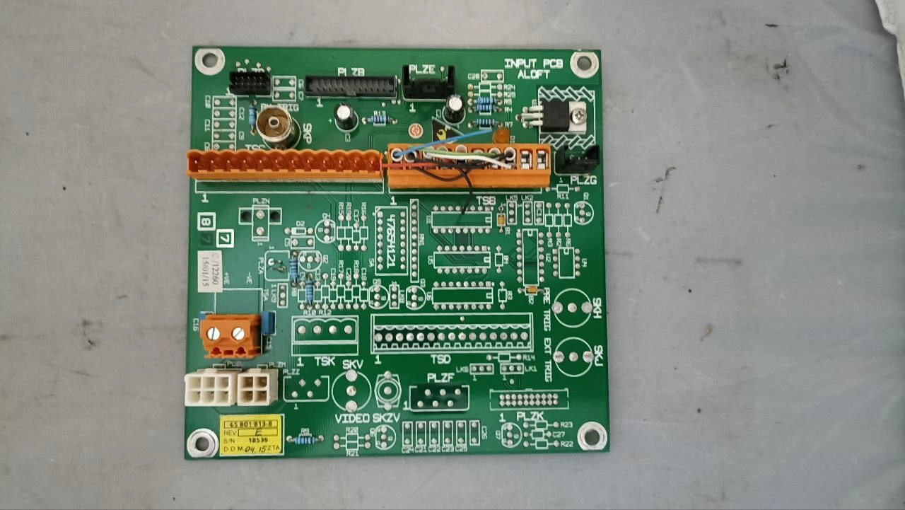 Плата input PCB 65801813.8 rev. E s.n 18539 б.у. на проверку 1