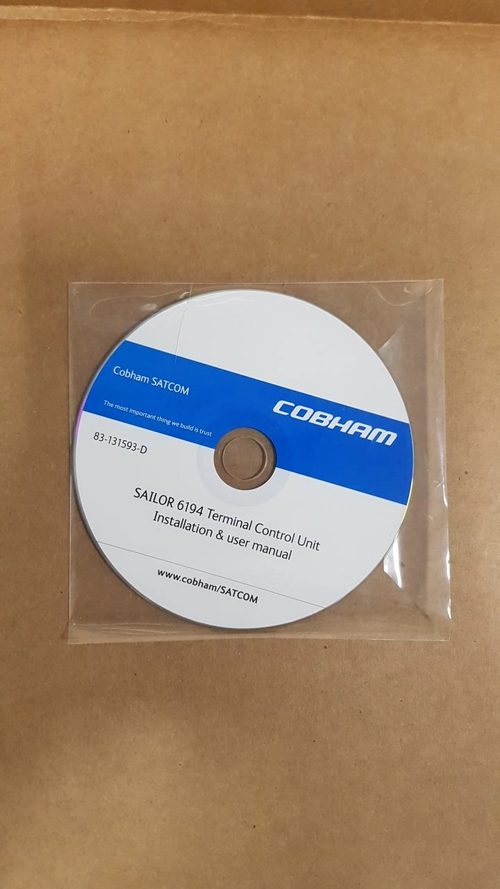 Диск CD Sailor 6194 Terminal Control Unit(Installation&user manual) б.у на проверку 1