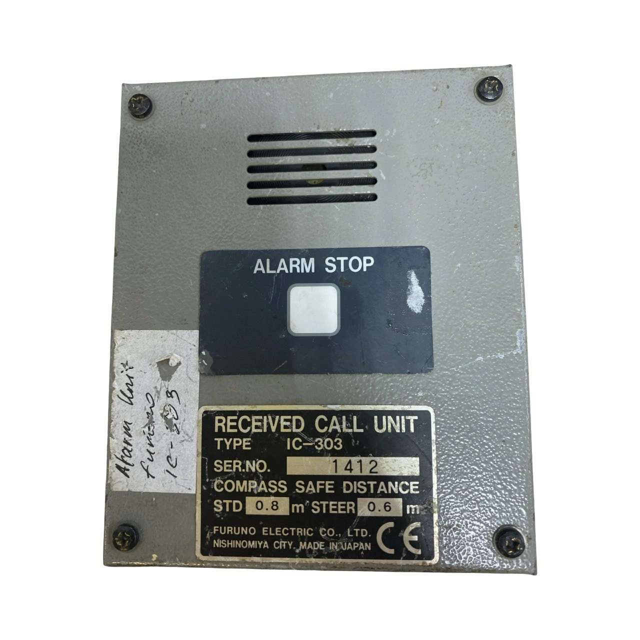 Блок принятого вызова Furuno IC-303 б.у. s/n 1412 на проверку 1