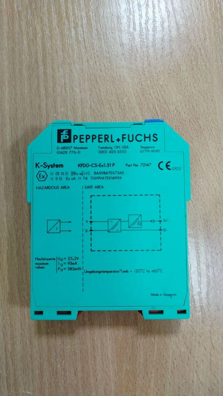 Барьер искробезопасности KFDO-CS-Ex1.51, s/n 10067514364024 1