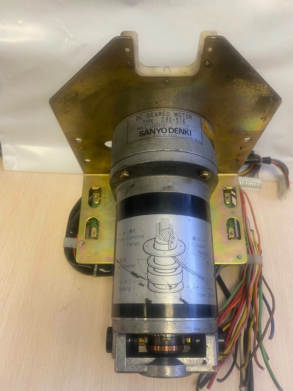 DC Geared Motor D8G-516 s/n 12854087, б/у, на проверку 1