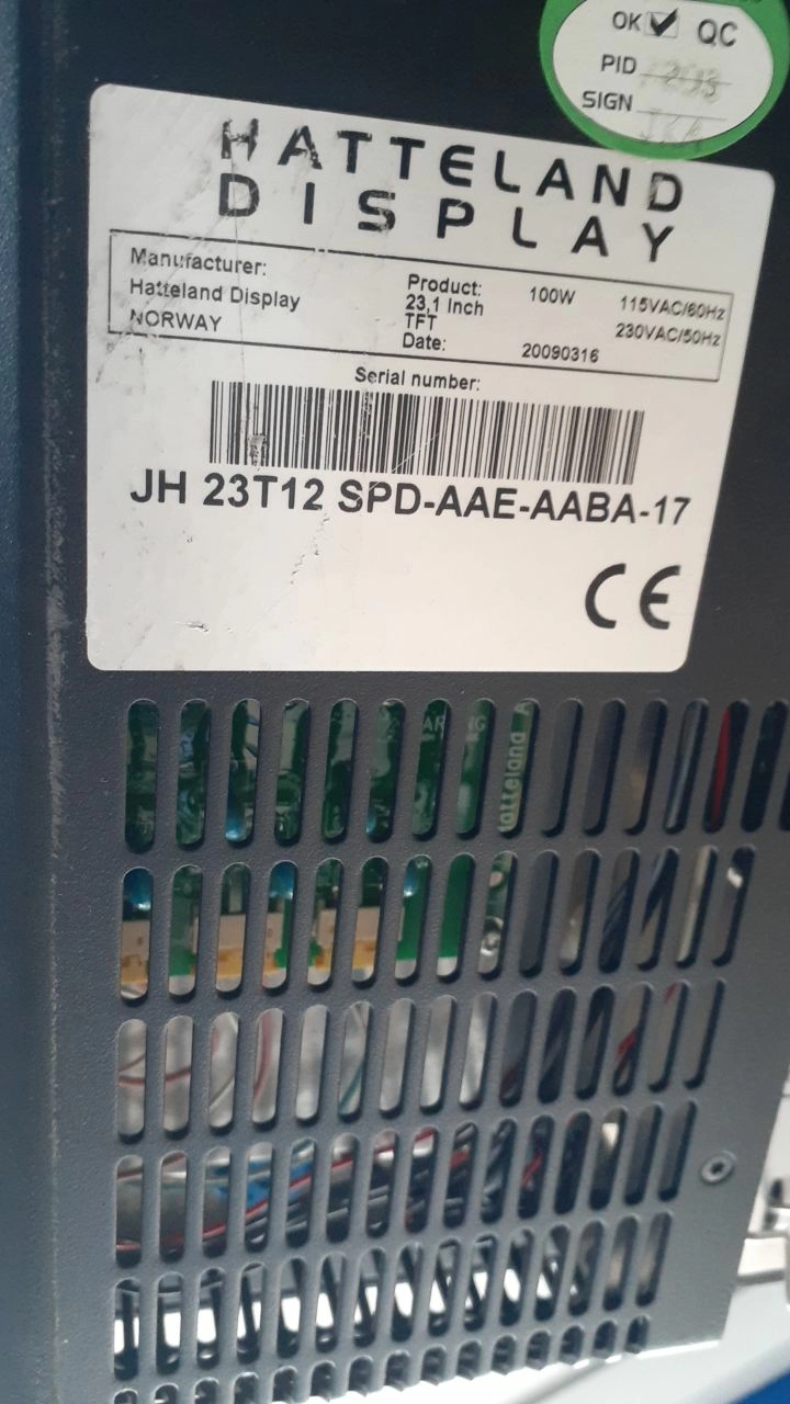 Монитор BridgeMaster E 1шт (Hetelland) s/n JH23T12SPD-AAE-AABA-17 1