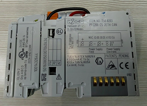 Контроллер Wago PFC200, s.n 1001432644, б.у, на проверку