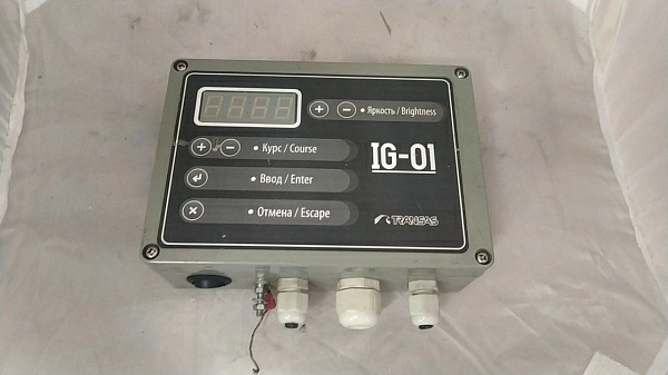 Аналого-цифровой преобразователь сигналов гирокомпаса IG-01 б.у s.n 0163 раб.
