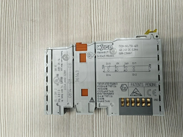 4-кан. модуль дискретного ввода Wago 750-403, s.n СПБ-693597, б.у, на проверку