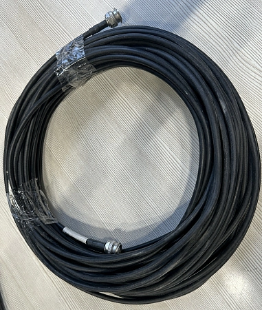 Коаксиальный кабель HUBER+SUHNER RG 223/U с разъемами, 25м