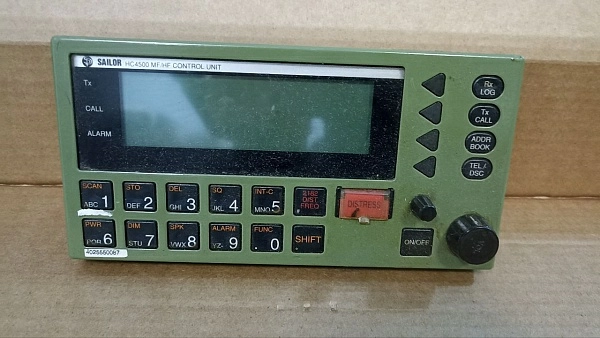 Панель управления ПВ/КВ SAILOR HC4500 MF/HF CONTROL UNIT s/n 4025550087 б.у. на проверку