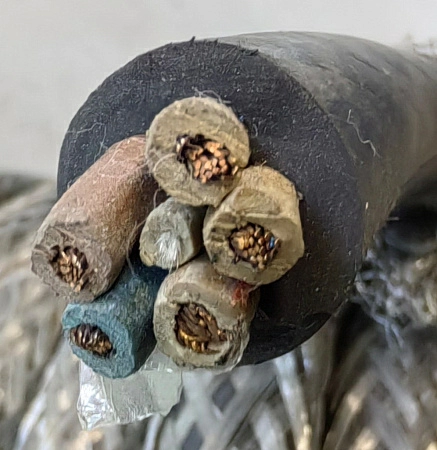 Кабель питания экранированный 5х1,5