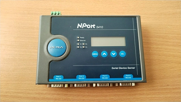 Сервер асинхронный 4-портовый MOXA RS-232, s.n TZIJ01029371, б.у, рабочий