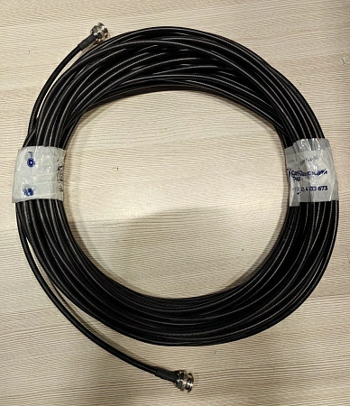 Кабель HUBER+SUHNER RG 223/U, 50, OHM, 537000, с разъёмами, 25м