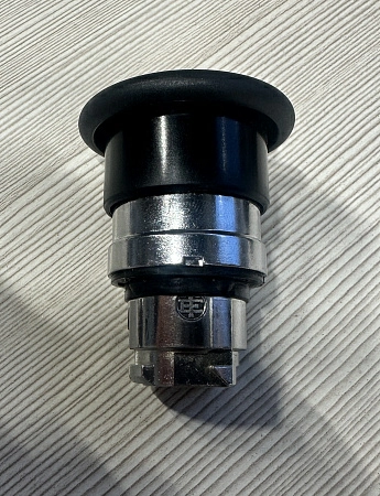 Гриб головка металл 22мм возврат черный