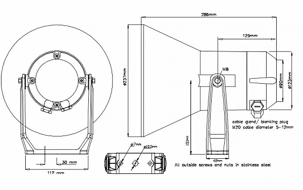 Рупорный громкоговоритель DNH HP-30T