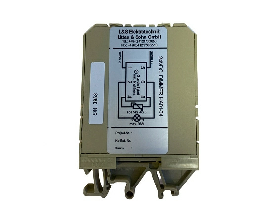 Диммер Littau Sohn HA01-04 24VDC s.n 3953, б.у, на проверку