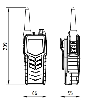 Портативная УКВ радиостанцияSAILOR SP3560 ATEX