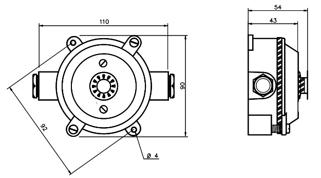 Датчик пожарной сигнализации SALWICO SWM-1KL 140