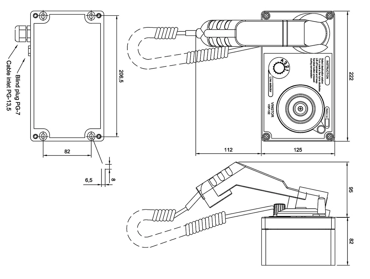 Система безбатарейной телефонной связи Zenitel VSP-122
