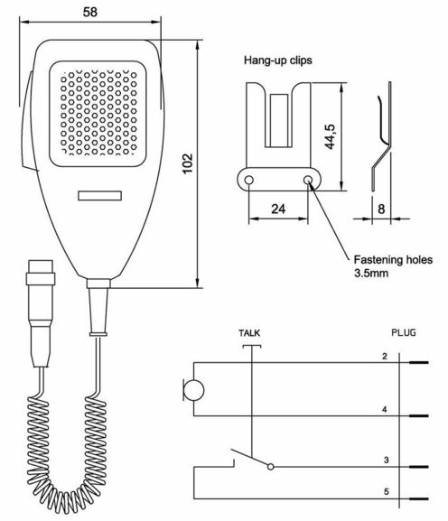 Ручная гарнитура  Zenitel ETC-1-TB