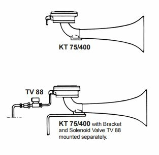 Судовой тифон Kockum Sonics KT 75/400