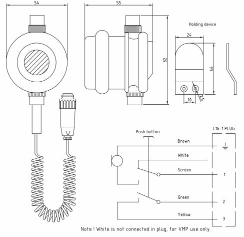 Ручной микрофон P-66/10