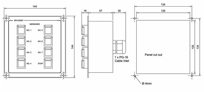 Панель управления SPA-REM7