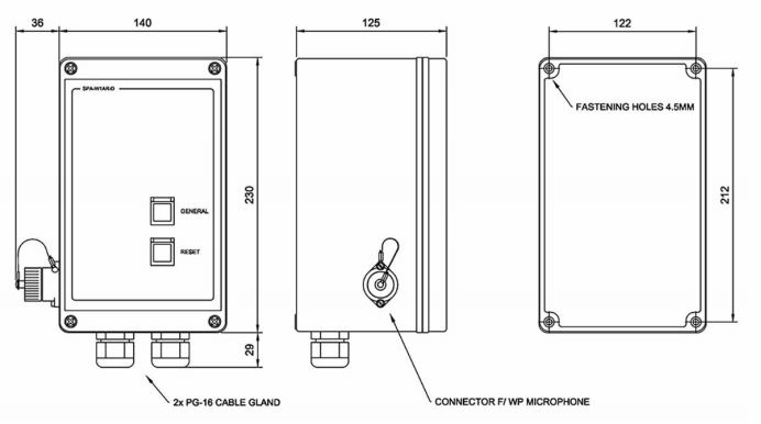 Всепогодная панель управления SPA-W1AR-D