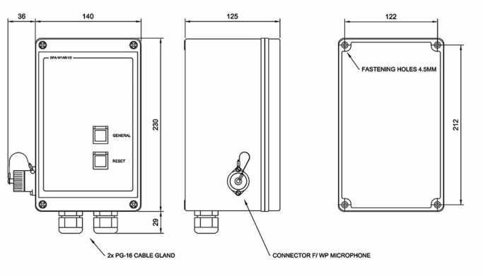 Панель управления SPA-W1AR-V2.