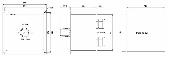 Регулятор громкости VM15-RD