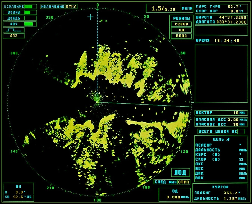 Радиолокационная станция на судне