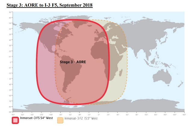 Перевод сервисов Inmarsat с I-3 на I-4 