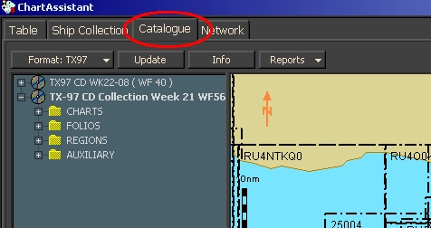 Корректура коллекции электронных карт формата TX-97 по маршруту. С настройками Chart Assistant.