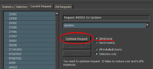Корректура коллекции электронных карт формата TX-97 по маршруту. С настройками Chart Assistant.