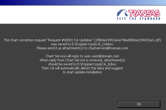 Корректура коллекции электронных карт формата TX-97 по маршруту. С настройками Chart Assistant.