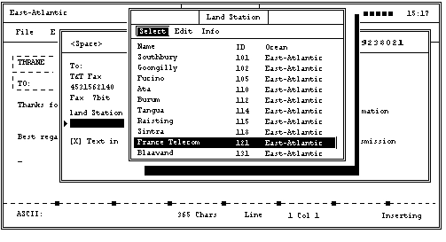 Передача и прием сообщений в программе Capsat