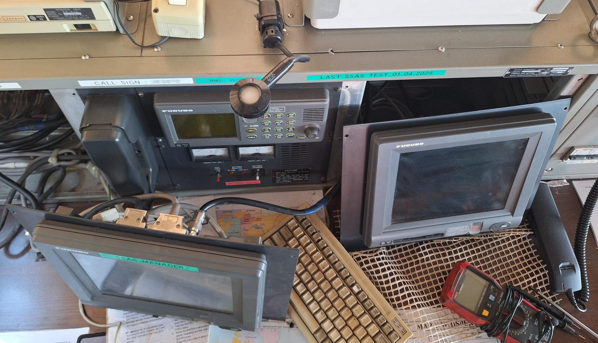 Ремонт Inmarsat-C Furuno Felcom-15 на судне Maris Whisper