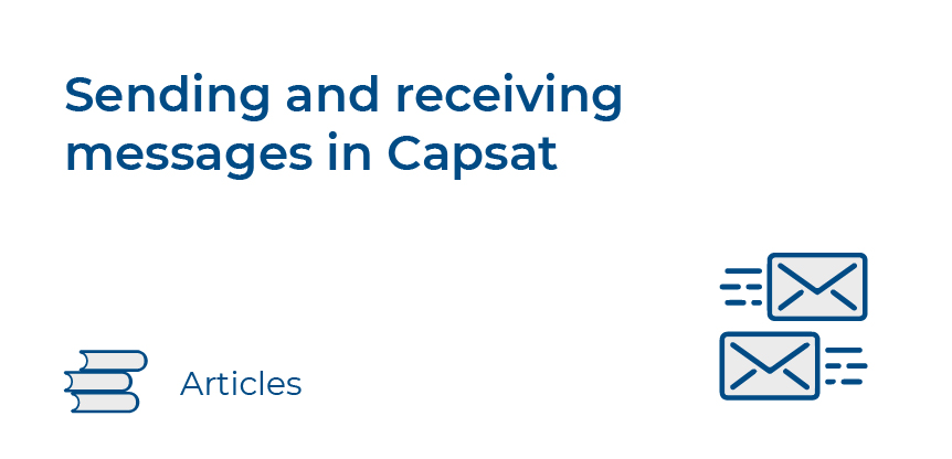 Sending and receiving messages in Capsat