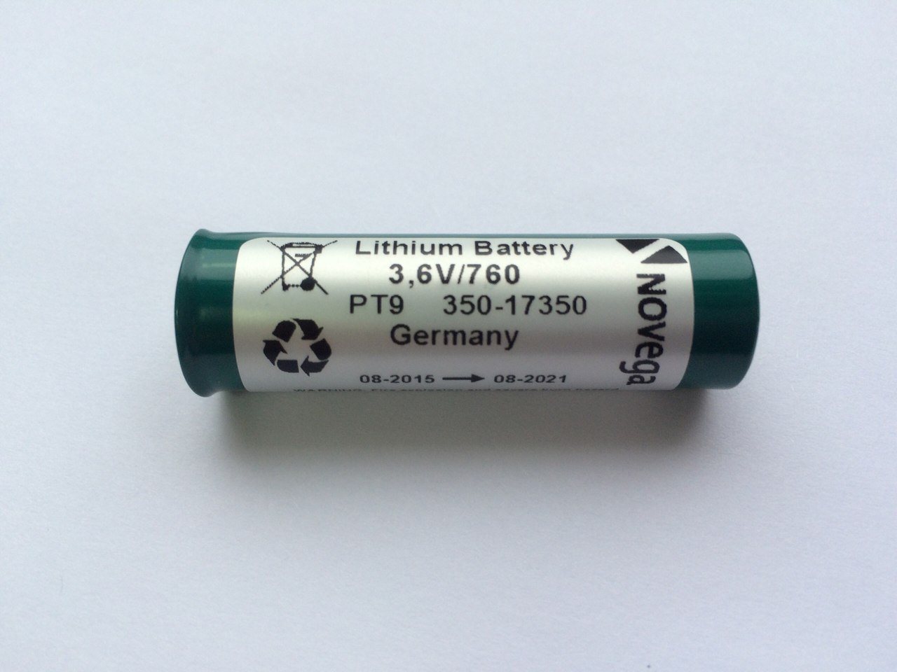 Lithium battery Novega PT9 350-17350