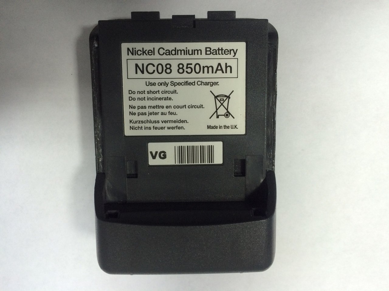 NiCa NC08 rechargeable battery