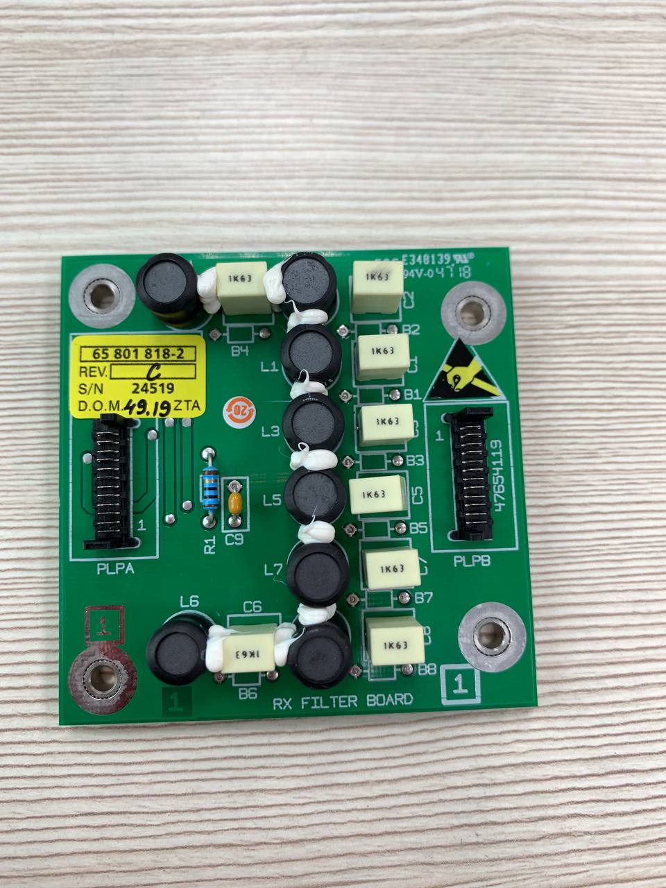 PCB Assy Receiver Filter T65801818-2 REV.C 1