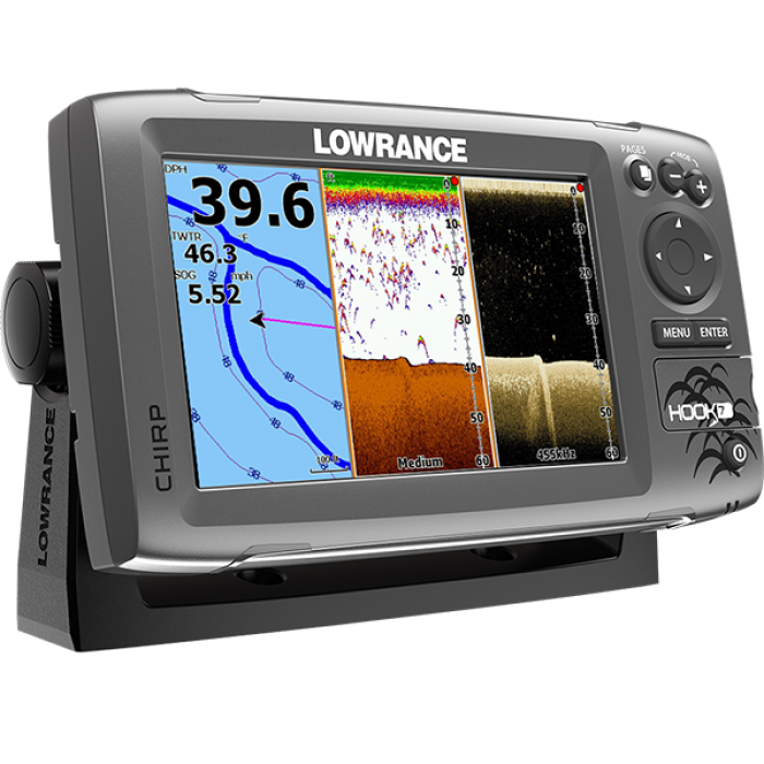 Lowrance Hook-7 Mid/High/DownScan™