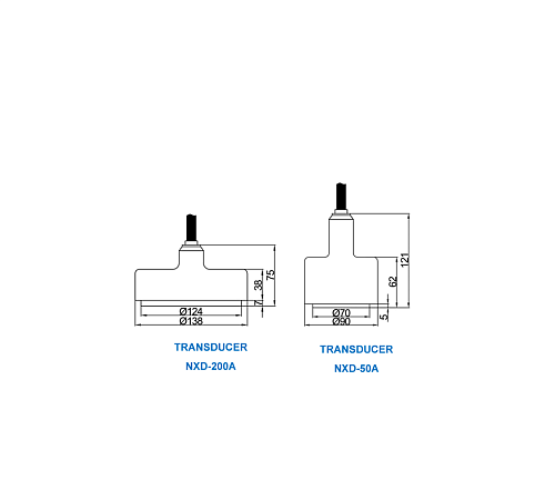 Датчик эхолота Трансдьюсер NXD-50А / NXD-200А